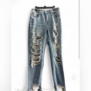Distressed Blue Jeans for Women